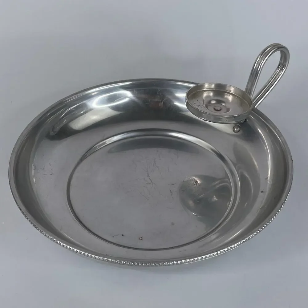 Vintage BW Buenilum Aluminum Serving Tray Bowl Chip and Dip